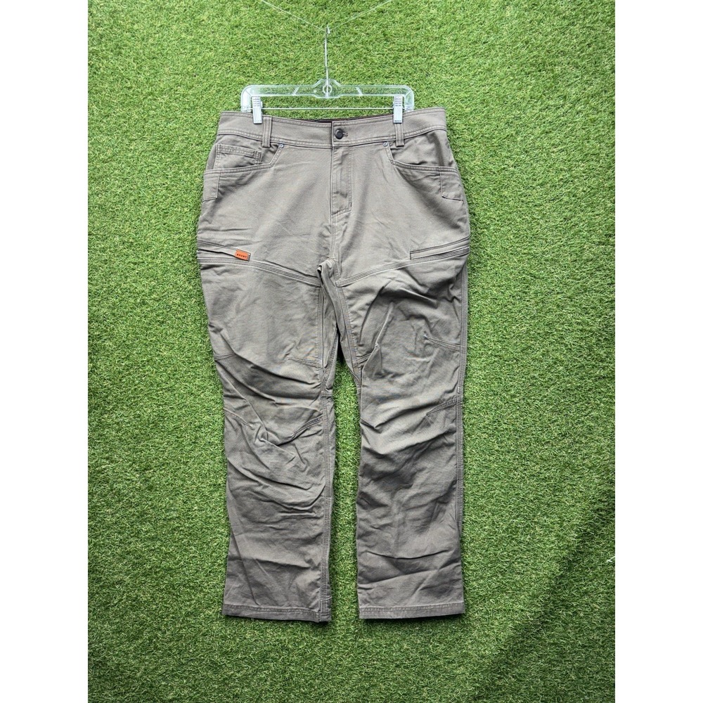 Brunt Costello Ripstop Pants Mens 34x30 Gray Nylon Stretch Workwear Outdoor